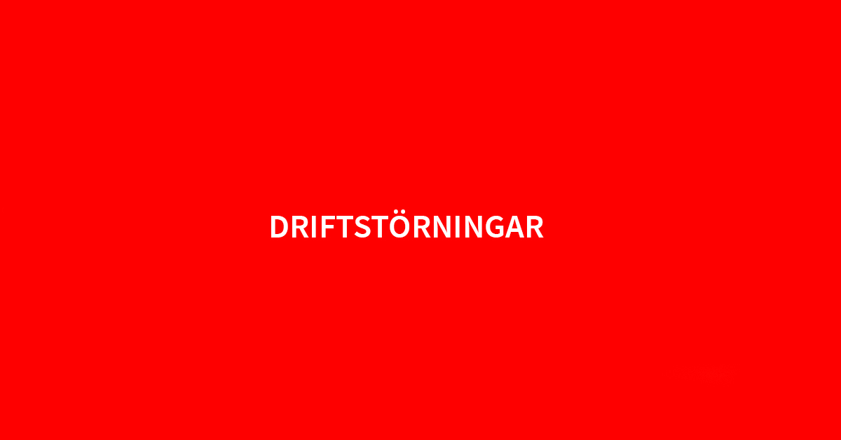 Driftstörningar